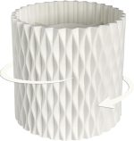 Rotating Pen Holder for Desk, 5 Slots Unique White Desk Organizer Easthetic Desktop Supplies and Accessories for Women Girls, Pencil Cup Caddy for Office Home Art Supply