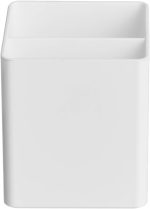 Plastic Desktop Pen Holder (White), Can Store Fountain Pens and Pencils | Office Supplies - Image 2