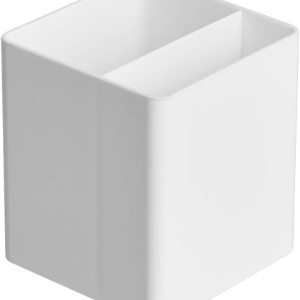 Plastic Desktop Pen Holder (White), Can Store Fountain Pens and Pencils | Office Supplies