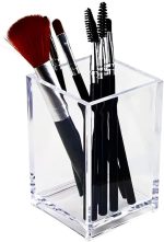 Transparent Acrylic Pen Holder, Makeup Brush Holder, Desktop Accessory and Stationery Organizer | Office Supplies - Image 2