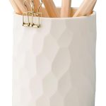 Pen Holder, Nordic Style Silicone Waterproof Pencil Holder, Simple Modern Minimalist Design, can be used for cosmetic storage and multi-functional office supplies storage, suitable for home, children, and school (Beige): Office Supplies