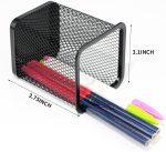 Pen Holder for Desk, Wire Mesh Pencil Cup Holder for Desk Organizer for Office Supplies - Image 2