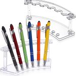 2-Piece Transparent Plastic Pen Holder Display Rack, 6-Compartment Pen Design, Suitable for Pencils, Eyebrow Pencils, Makeup Brushes, etc., Desktop Supplies for Home, Office, Shop, and School | Office Supplies